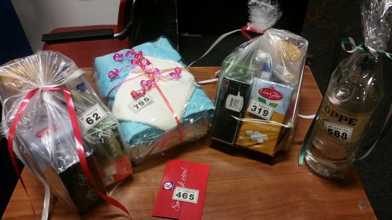 Prijzen verloting Biljartkampioenschap