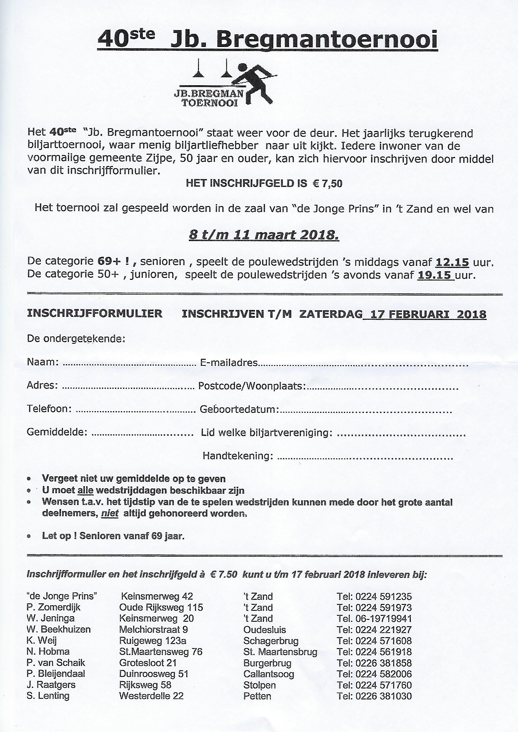 Inschrijven Bergmantoernooi